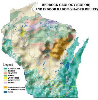 Tomahawk Radon Mitigation Wisconsin Radon Map N11445 Co Rd A LOT 18, Tomahawk, WI 54487 715-504-1122